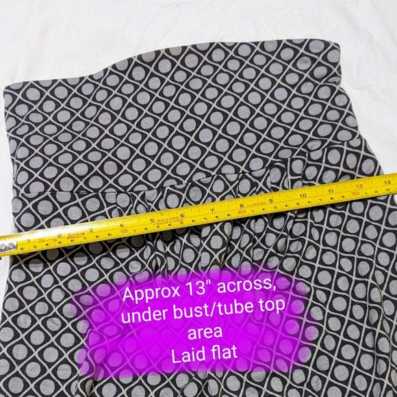 🎉Jacob, size Xsmall, GUC grey & black tube top - Picture 7 of 9